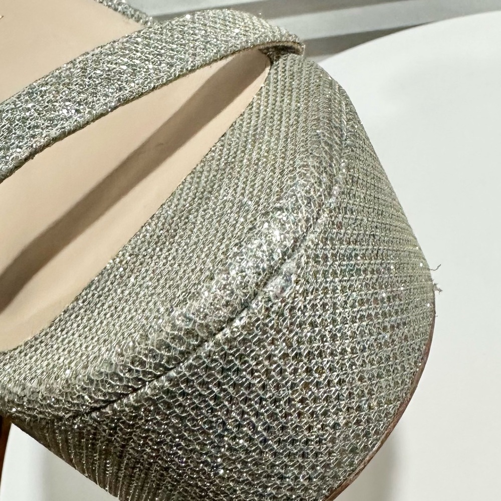 🌹STUART WEITZMAN 🌹 Nudistcurve Metallic Platform Sandals Size: 10 - Picture 11 of 13